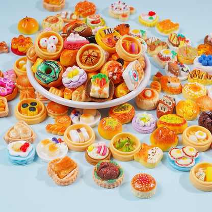 Edible game bread simulation miniature edible game ornament resin DIY jewelry accessories convenience store supermarket materials
