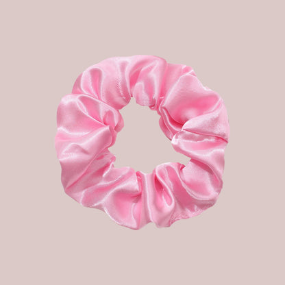 40-Color Satin Fabric Large Intestine Hair Band Hair Tie Headrope Rubber Band Fashion Head Flower Hair Accessories