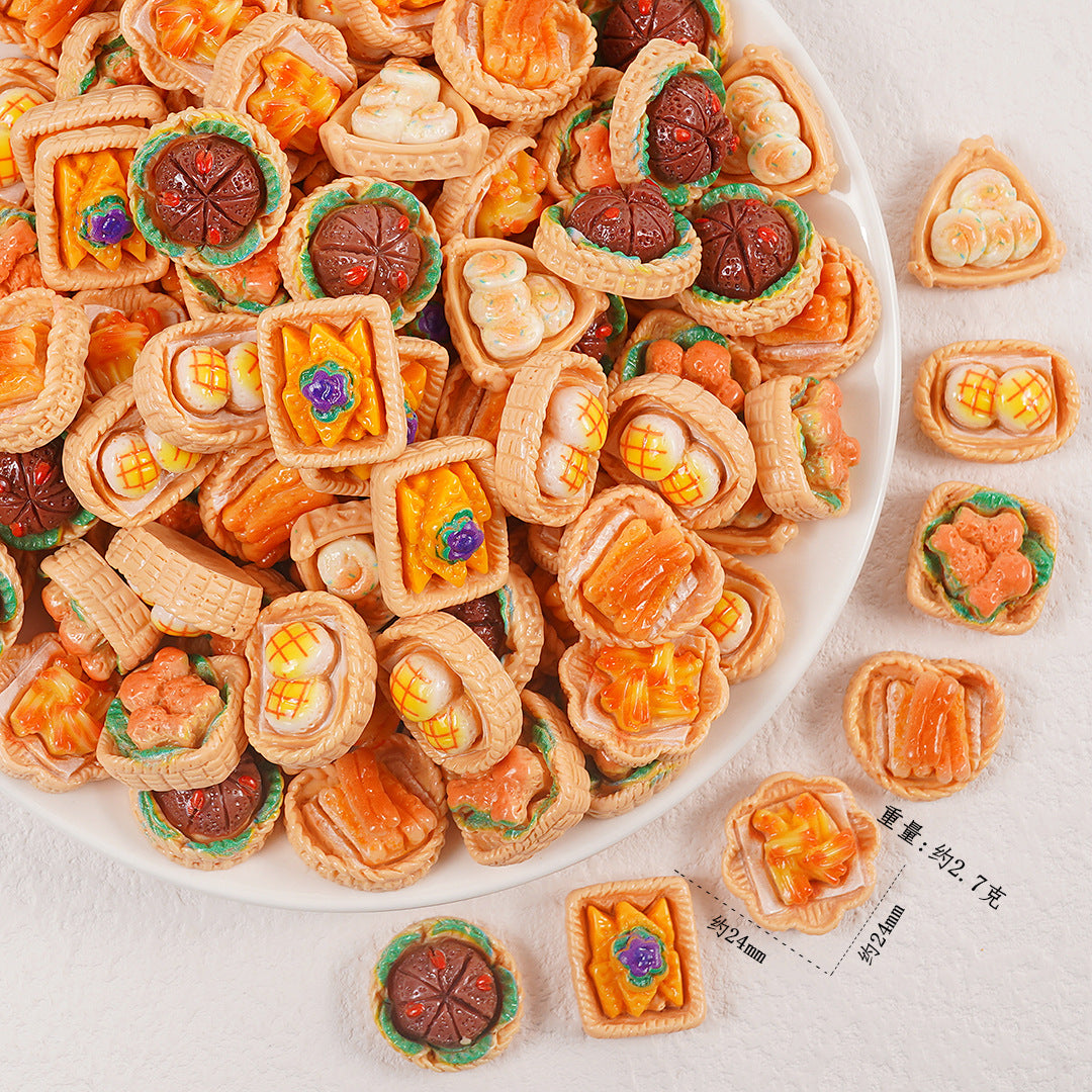 Edible game bread simulation miniature edible game ornament resin DIY jewelry accessories convenience store supermarket materials