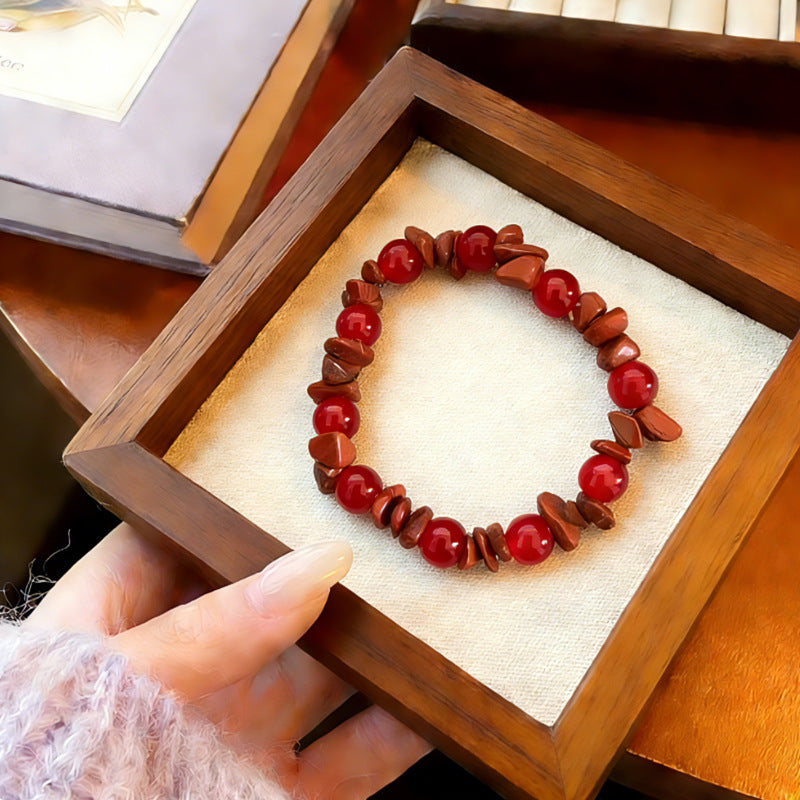 Natural crystal gravel crystal bracelet agate jade irregular bracelet jewelry spot