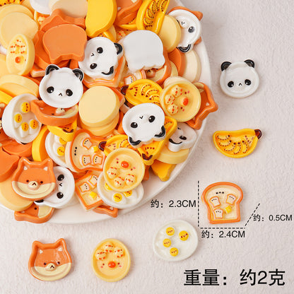 Edible game bread simulation miniature edible game ornament resin DIY jewelry accessories convenience store supermarket materials