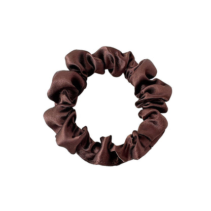 New Satin Cloth Art Large Intestine Hair Band, Simple High-end Hair Accessories, Solid Color Rubber Band, No Hair Rope