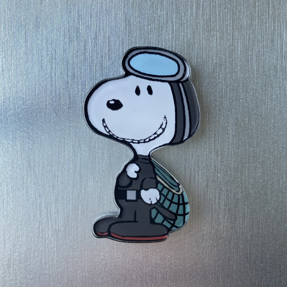 Cartoon refrigerator sticker cute eventful dog peripheral garden series soft magnetic kitchen decoration magnet