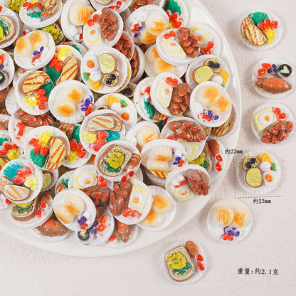 Edible game bread simulation miniature edible game ornament resin DIY jewelry accessories convenience store supermarket materials