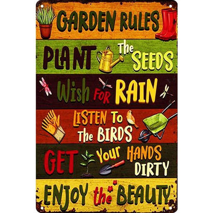 Bathroom Sign Decorative Painting, Home Poster Retro American Tin Painting Washing Room Decorative Painting