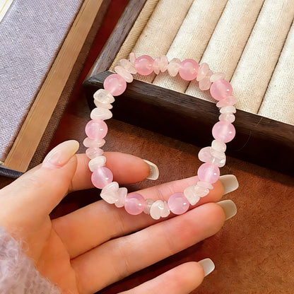 Natural crystal gravel crystal bracelet agate jade irregular bracelet jewelry spot