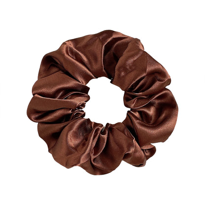 New Satin Cloth Art Large Intestine Hair Band, Simple High-end Hair Accessories, Solid Color Rubber Band, No Hair Rope