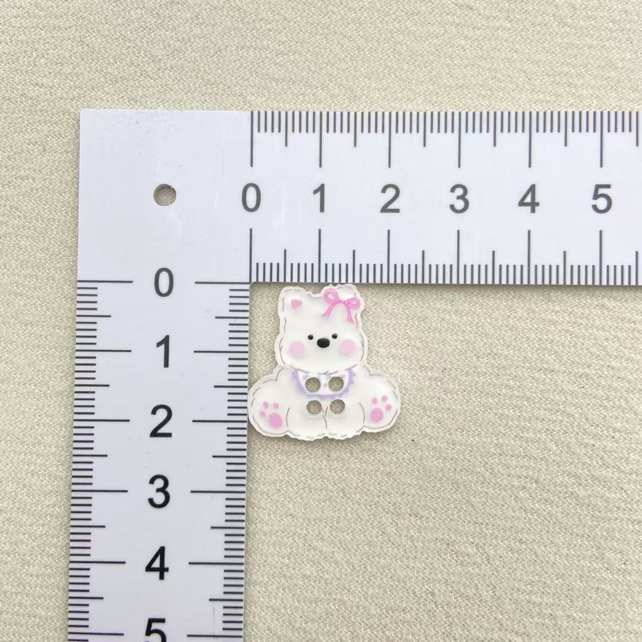 Cute Printed Puppy Button Accessories DIY Sweater Buttons Handmade Clothing Shoes, Hats, Socks Mobile Phone Case Patch