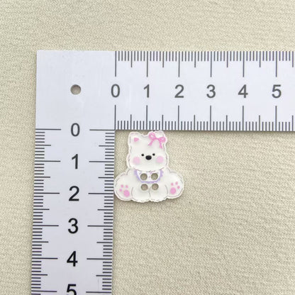 Cute Printed Puppy Button Accessories DIY Sweater Buttons Handmade Clothing Shoes, Hats, Socks Mobile Phone Case Patch