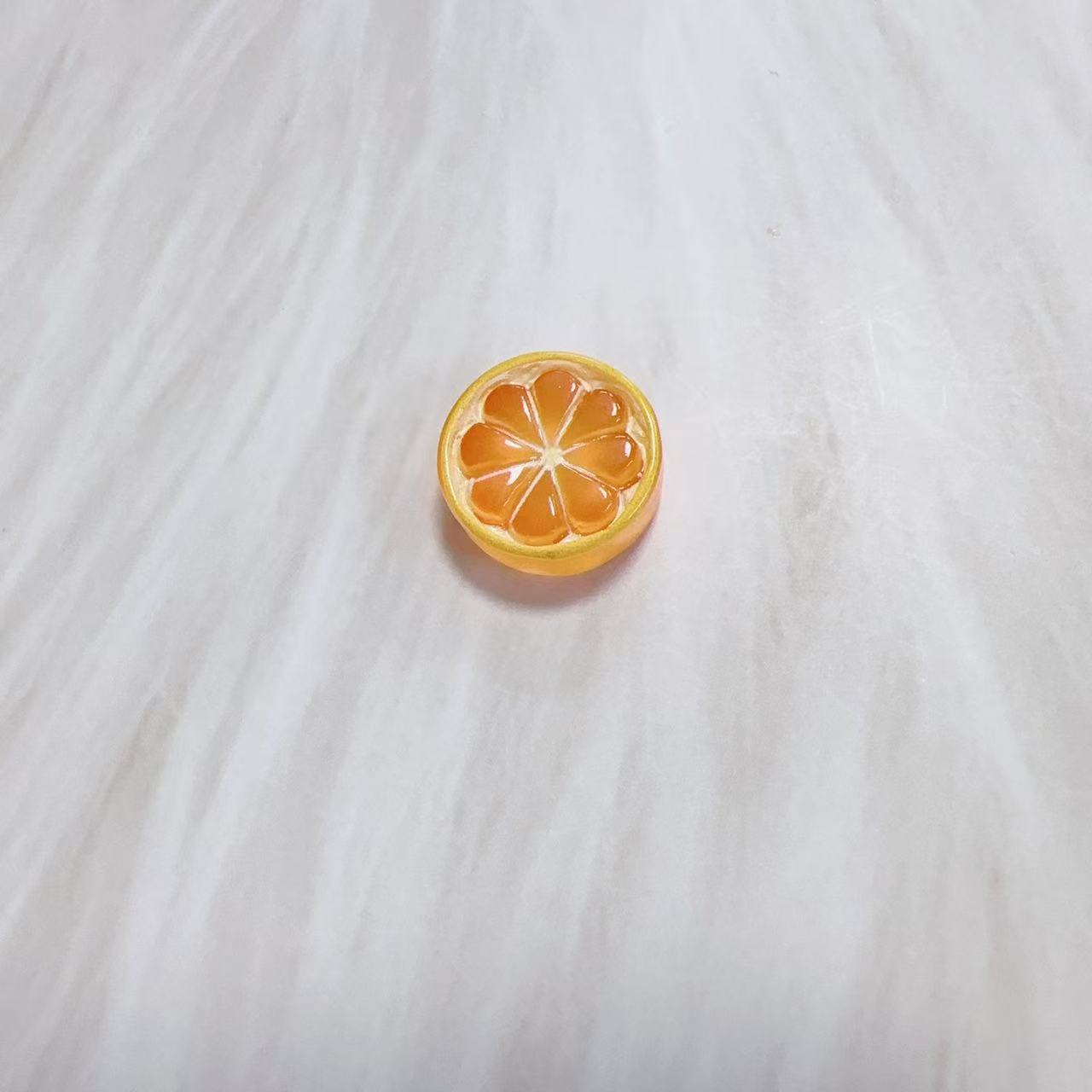 Simulated summer fruit slices DIY cream glue hairpin headband keychain shoe water cup resin accessories material