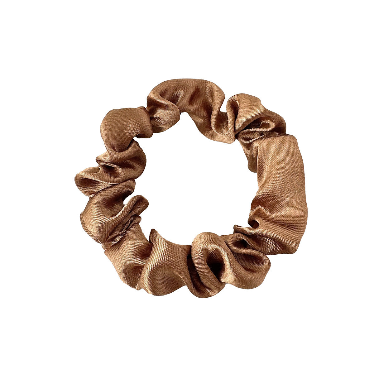 New Satin Cloth Art Large Intestine Hair Band, Simple High-end Hair Accessories, Solid Color Rubber Band, No Hair Rope