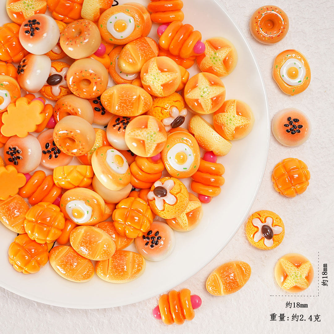 Edible game bread simulation miniature edible game ornament resin DIY jewelry accessories convenience store supermarket materials