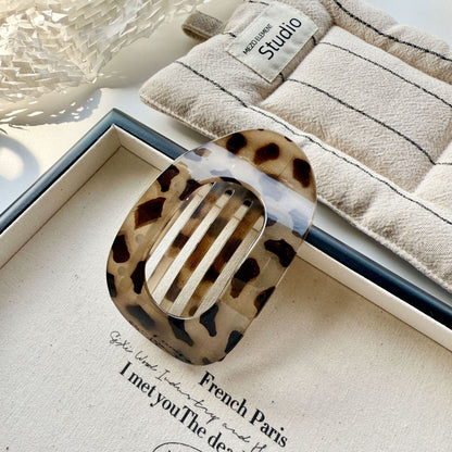 Flat Hair Clips for Women, French Design Flat Hair Claws, Secure Hold Inner Teeth Hair Claw Clips, Strong Hold No Slip Hair Barrettes For Lying Down Holiday Gifts