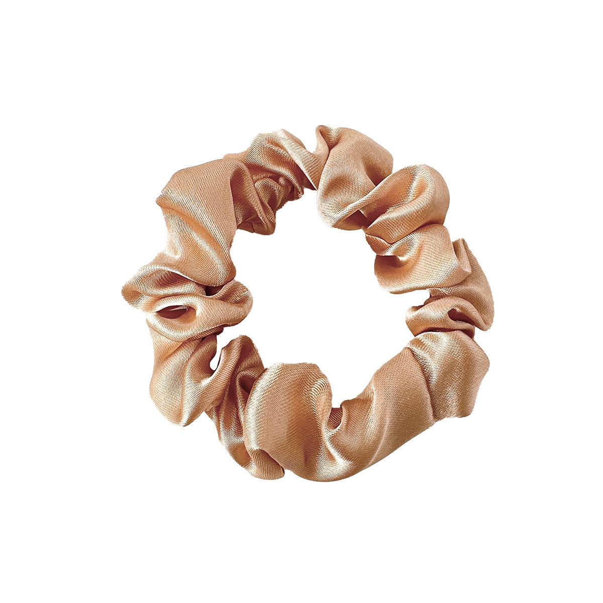 New Satin Cloth Art Large Intestine Hair Band, Simple High-end Hair Accessories, Solid Color Rubber Band, No Hair Rope