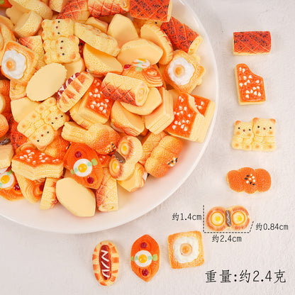 Edible game bread simulation miniature edible game ornament resin DIY jewelry accessories convenience store supermarket materials