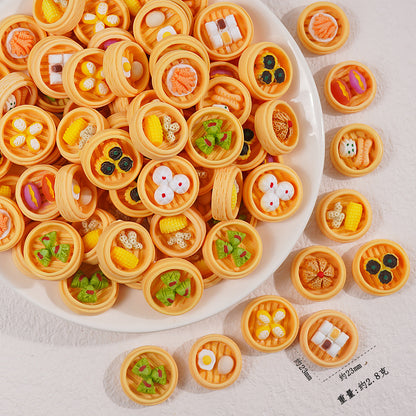 Edible game bread simulation miniature edible game ornament resin DIY jewelry accessories convenience store supermarket materials