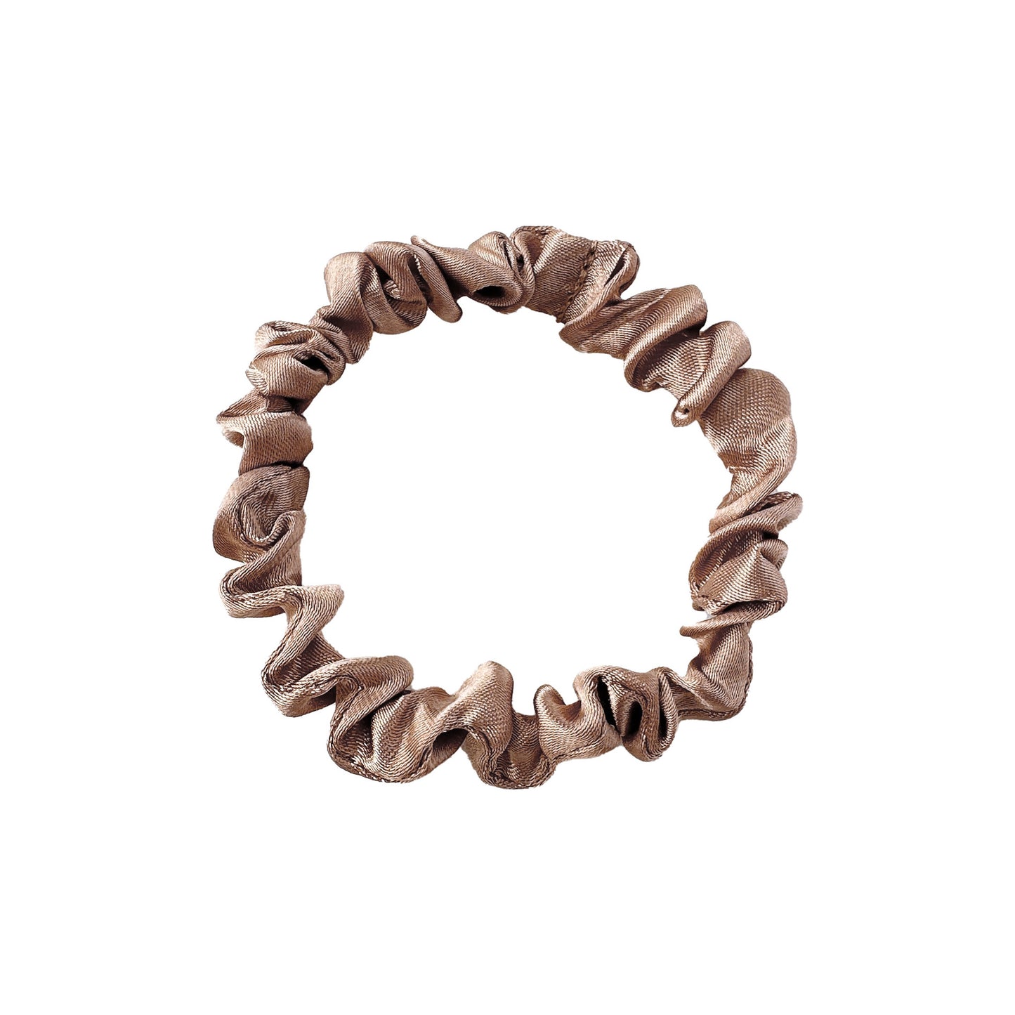 New Satin Cloth Art Large Intestine Hair Band, Simple High-end Hair Accessories, Solid Color Rubber Band, No Hair Rope