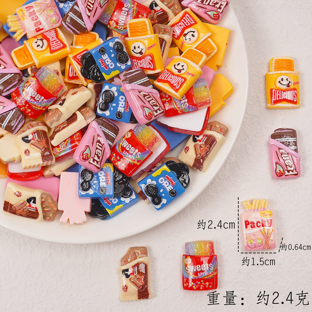 Edible game bread simulation miniature edible game ornament resin DIY jewelry accessories convenience store supermarket materials