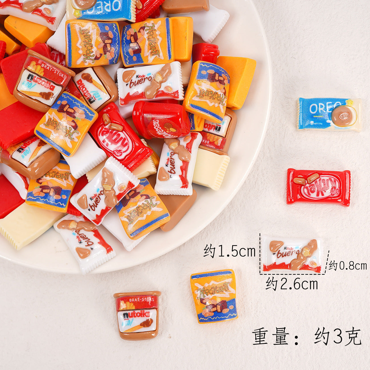 Edible game bread simulation miniature edible game ornament resin DIY jewelry accessories convenience store supermarket materials