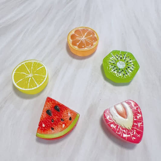 Simulated summer fruit slices DIY cream glue hairpin headband keychain shoe water cup resin accessories material