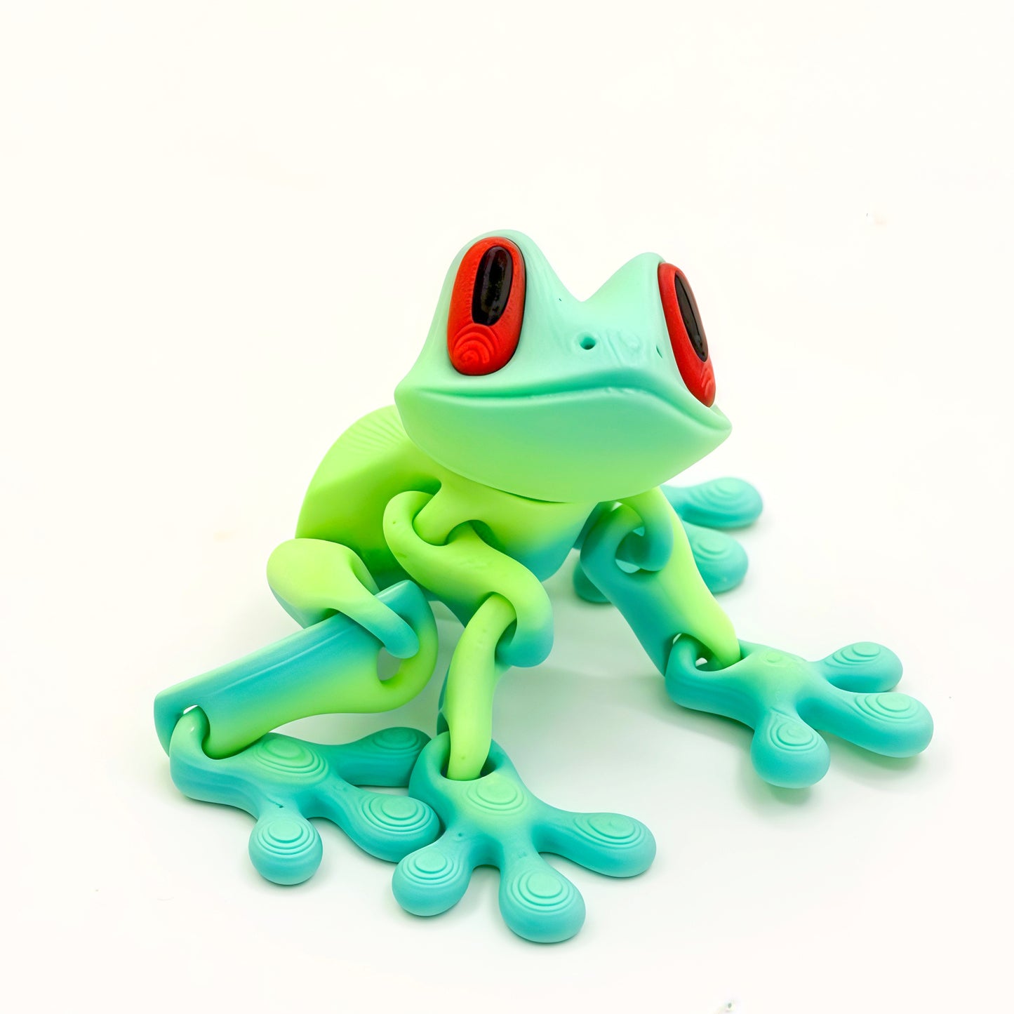 Black Technology 3D Printing Magnetic Frog Refrigerator Sticker Joint Movable Ornament Luminous Dragon Toy