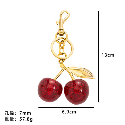Cherry Keychain Multi-color Cherry Pendant Fashion Bag Pendant