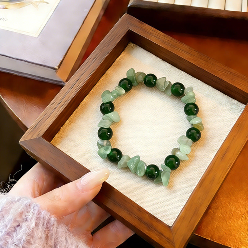 Natural crystal gravel crystal bracelet agate jade irregular bracelet jewelry spot