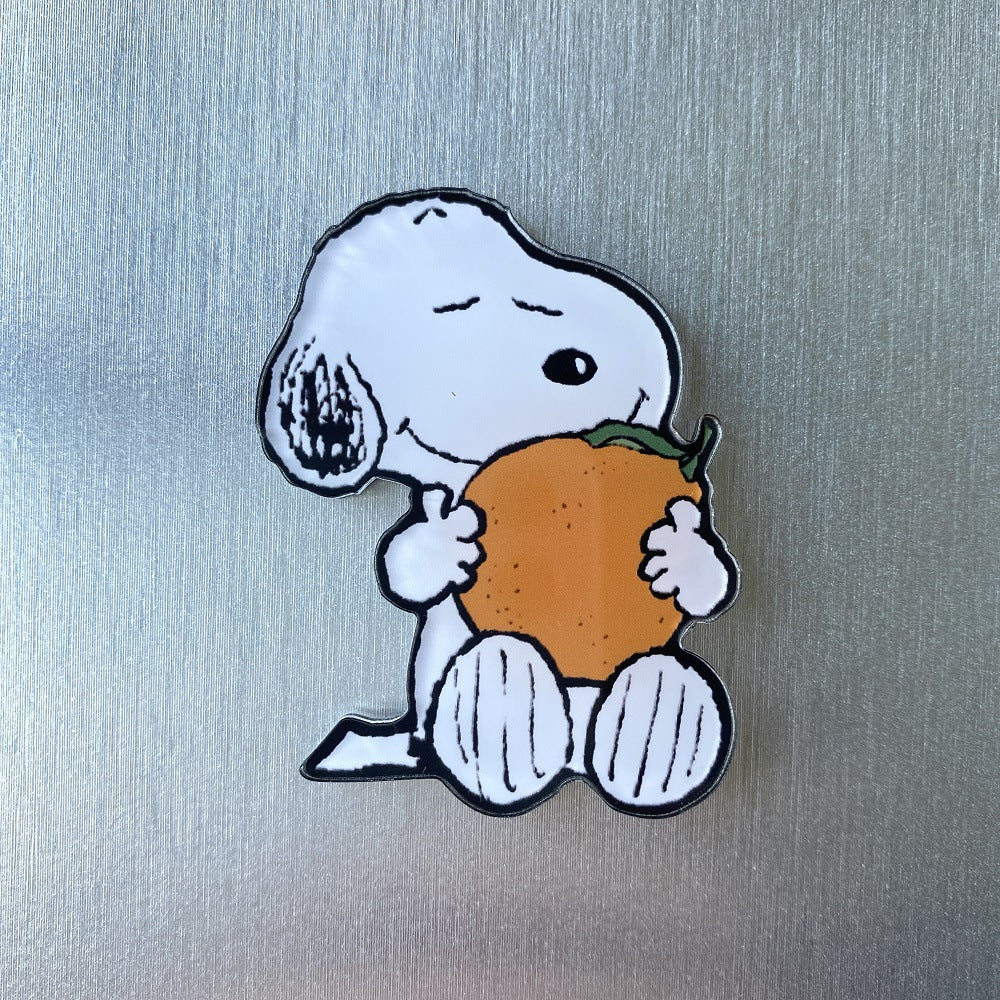 Cartoon refrigerator sticker cute eventful dog peripheral garden series soft magnetic kitchen decoration magnet