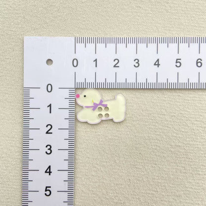 Cute Printed Puppy Button Accessories DIY Sweater Buttons Handmade Clothing Shoes, Hats, Socks Mobile Phone Case Patch