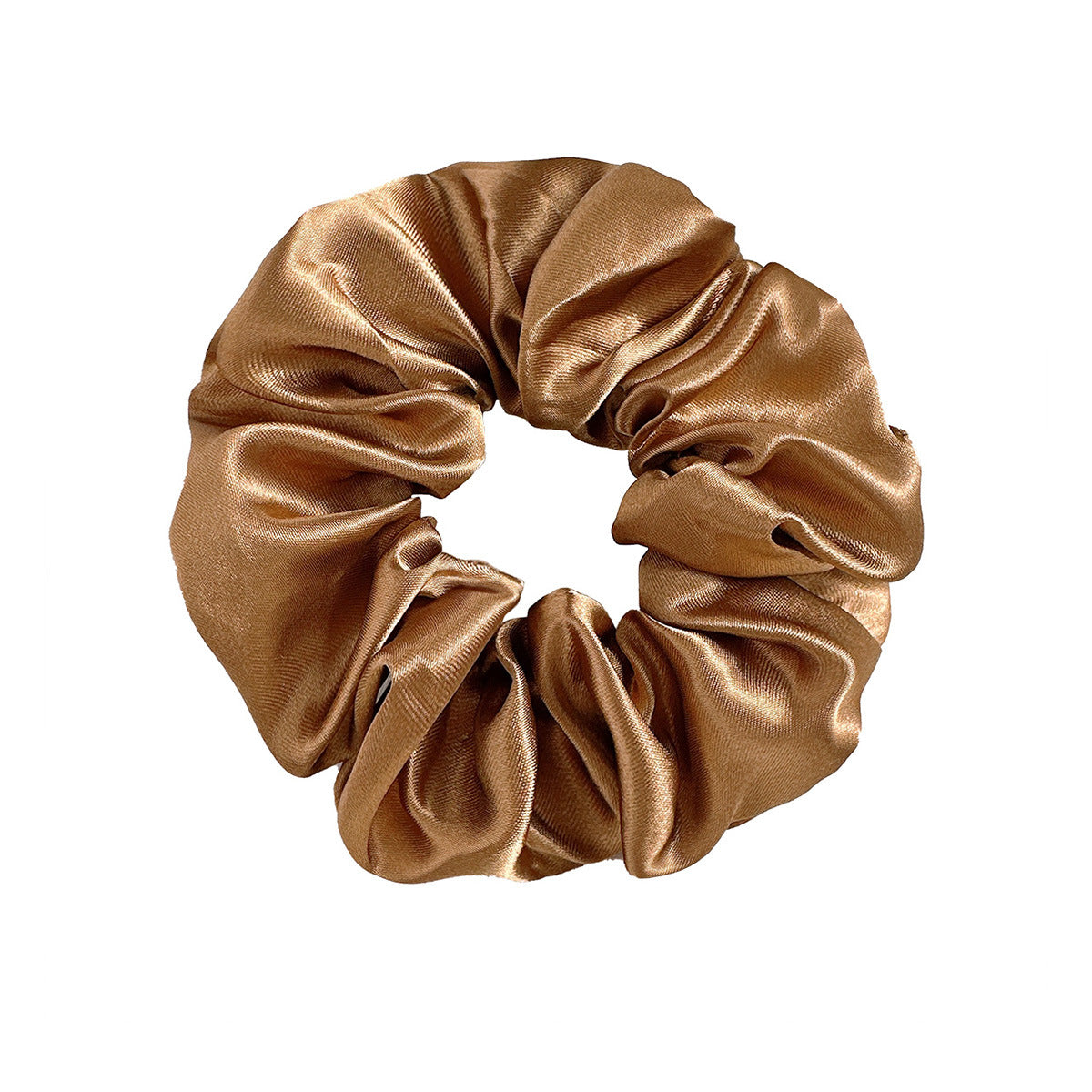 New Satin Cloth Art Large Intestine Hair Band, Simple High-end Hair Accessories, Solid Color Rubber Band, No Hair Rope