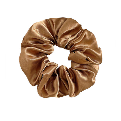 New Satin Cloth Art Large Intestine Hair Band, Simple High-end Hair Accessories, Solid Color Rubber Band, No Hair Rope