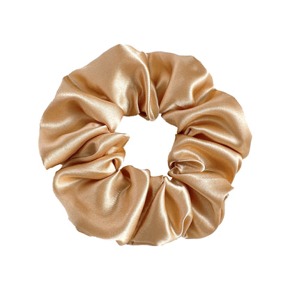 New Satin Cloth Art Large Intestine Hair Band, Simple High-end Hair Accessories, Solid Color Rubber Band, No Hair Rope