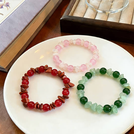Natural crystal gravel crystal bracelet agate jade irregular bracelet jewelry spot
