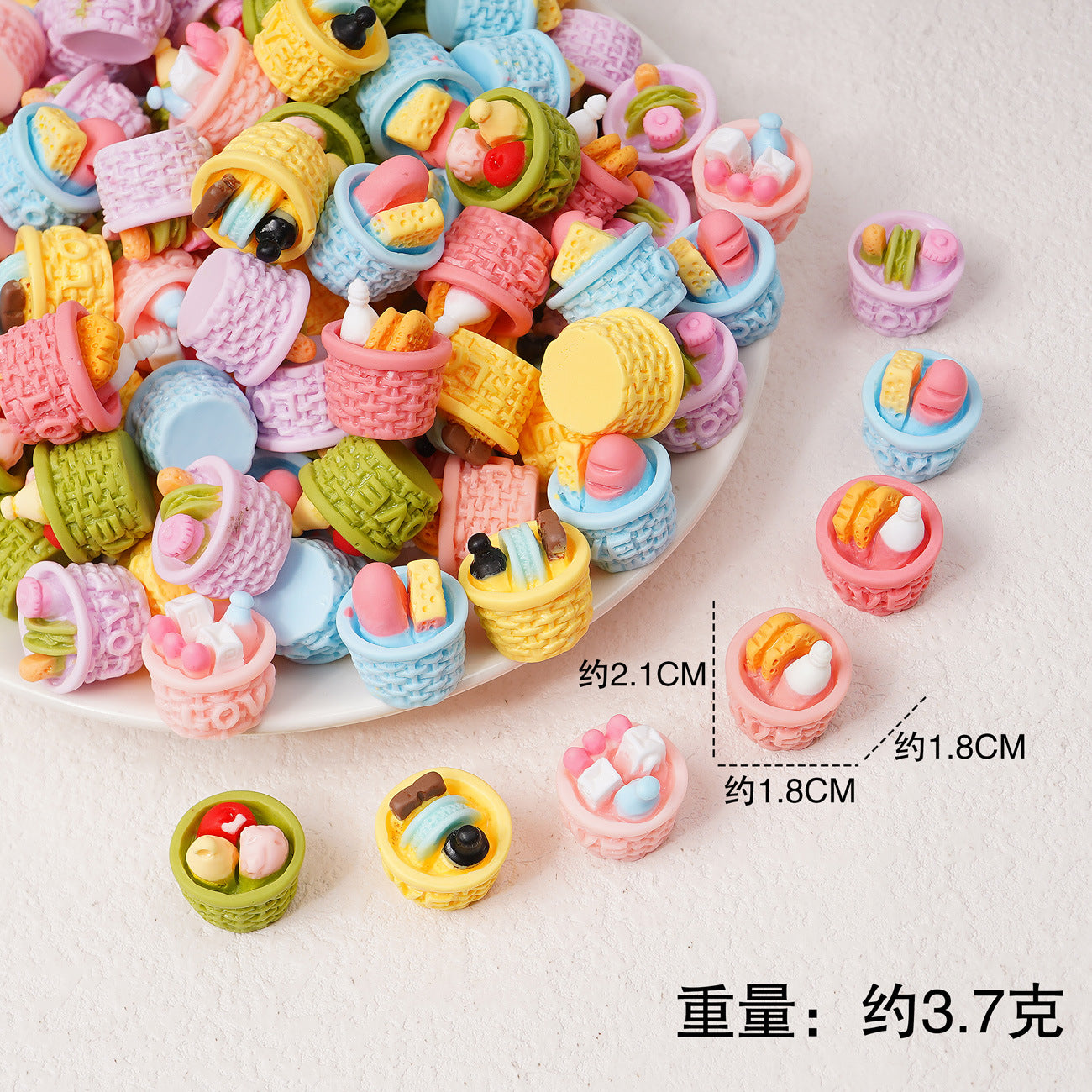 Edible game bread simulation miniature edible game ornament resin DIY jewelry accessories convenience store supermarket materials