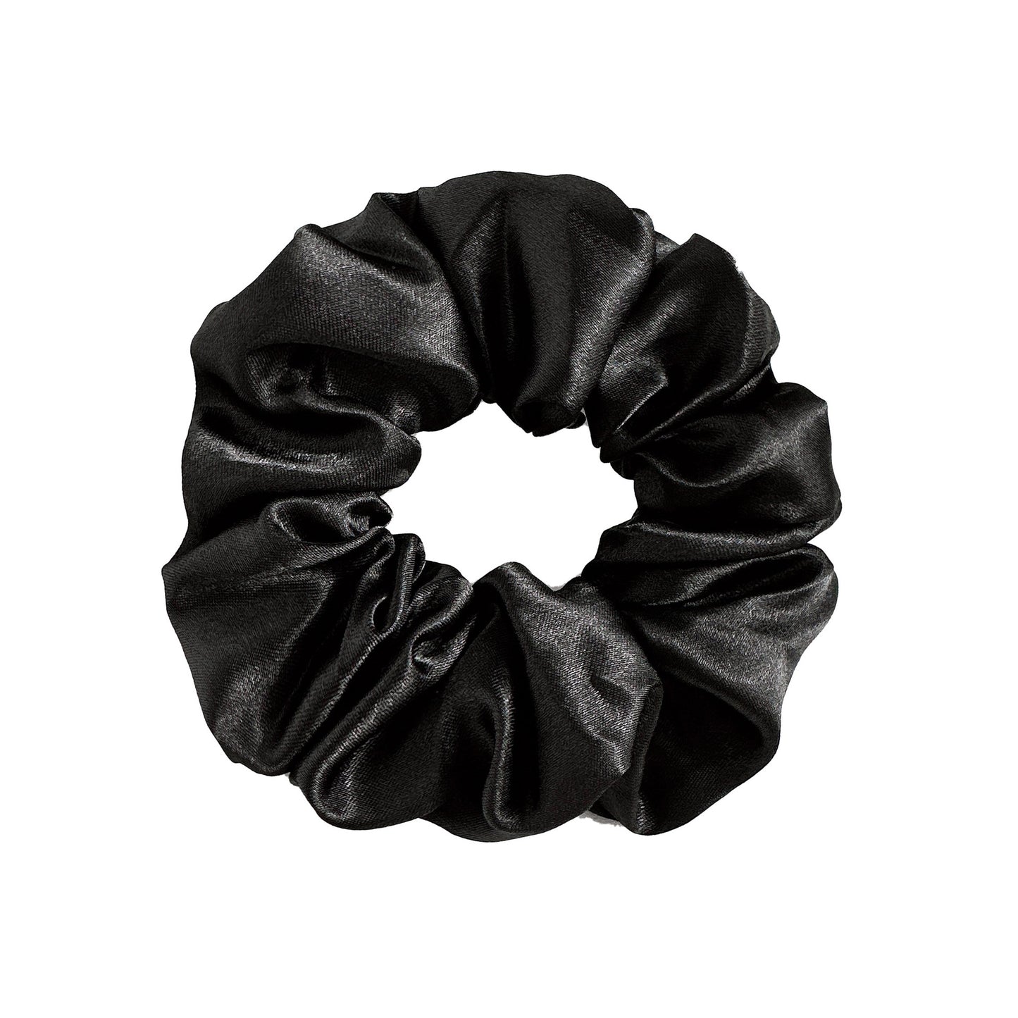 New Satin Cloth Art Large Intestine Hair Band, Simple High-end Hair Accessories, Solid Color Rubber Band, No Hair Rope