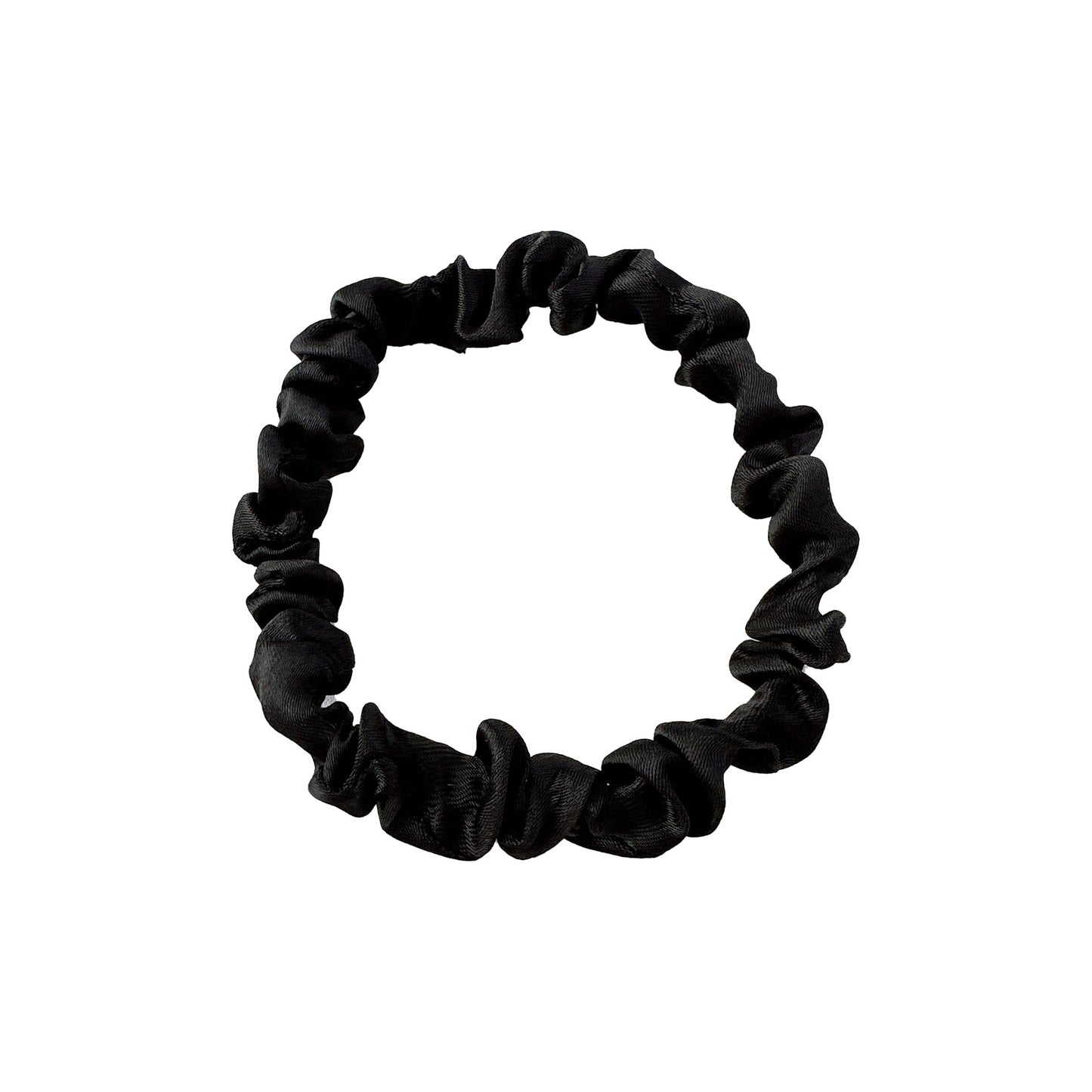New Satin Cloth Art Large Intestine Hair Band, Simple High-end Hair Accessories, Solid Color Rubber Band, No Hair Rope