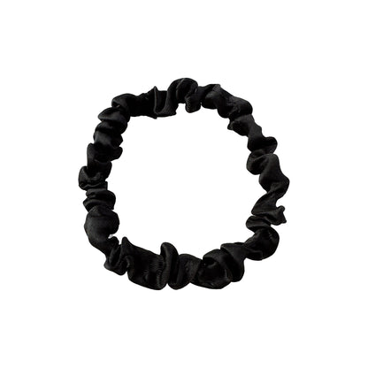 New Satin Cloth Art Large Intestine Hair Band, Simple High-end Hair Accessories, Solid Color Rubber Band, No Hair Rope