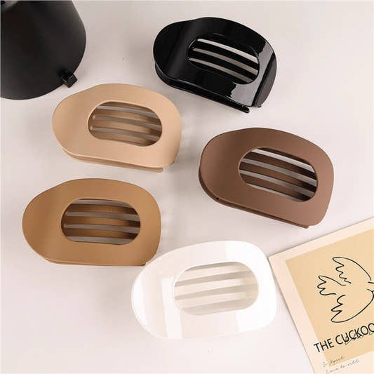 Flat Hair Clips for Women, French Design Flat Hair Claws, Secure Hold Inner Teeth Hair Claw Clips, Strong Hold No Slip Hair Barrettes For Lying Down Holiday Gifts
