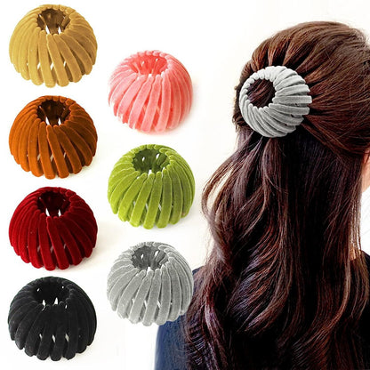 AUEAR, 7 Pack Birds Nest Magic Hair Clip, Hair Accessories for Women Ponytail Ties Bun Maker Scrunchies for Thick Thin Holders