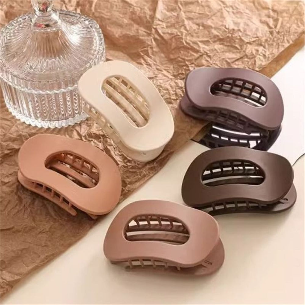 Flat Hair Clips for Women, French Design Flat Hair Claws, Secure Hold Inner Teeth Hair Claw Clips, Strong Hold No Slip Hair Barrettes For Lying Down Holiday Gifts
